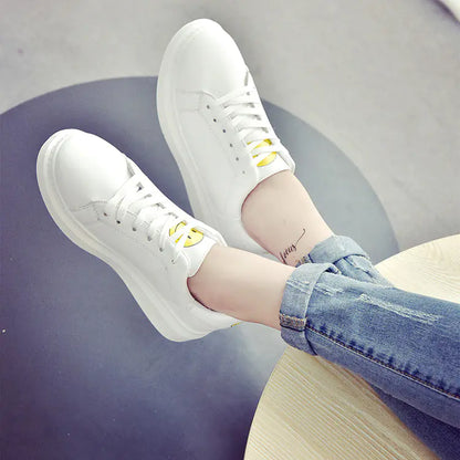 Spring New Lace-Up Sneakers, Korean Style Casual Shoes
