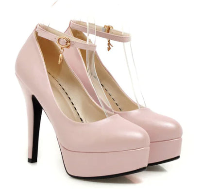 Elegant High Heeled Waterproof Club Shoes for Women