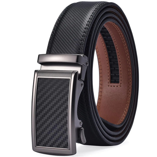 Men Belts Leather Male Slide Ratchet Work Dress Strap w Interchangeable Buckle Beltox