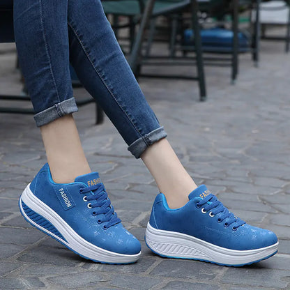 Thick-Soled Rocking Shoes for Casual Sports and Travel