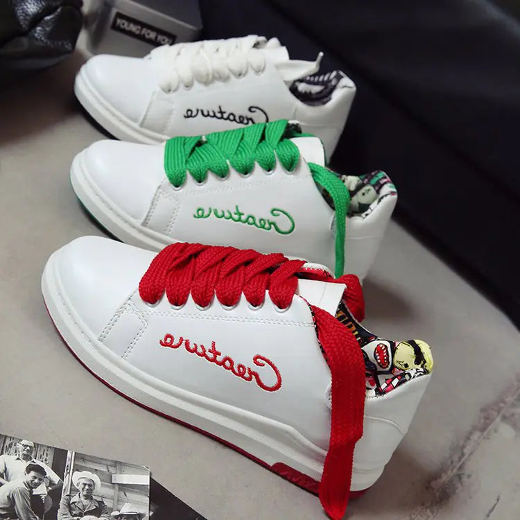 White Sneakers, Flat Shoes for Students