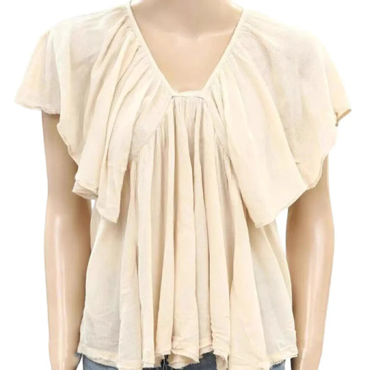 Linen Texture Round Neck Casual Shirt