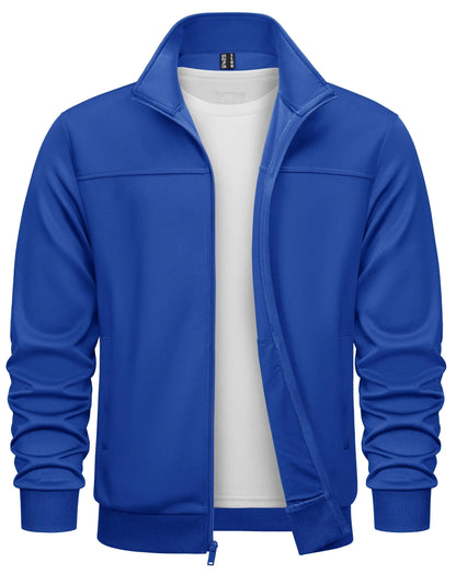 TACVASEN Mens Windbreaker Jackets Track Jacket Men Athletic Performance Jacket Lightweight Hiking Jacket Casual Active Jacket for Men