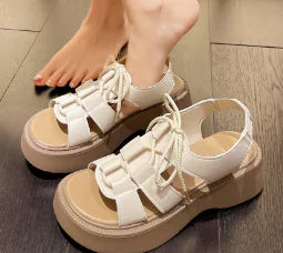 Summer Flat Roman Shoes for Women - Niche Sports Style