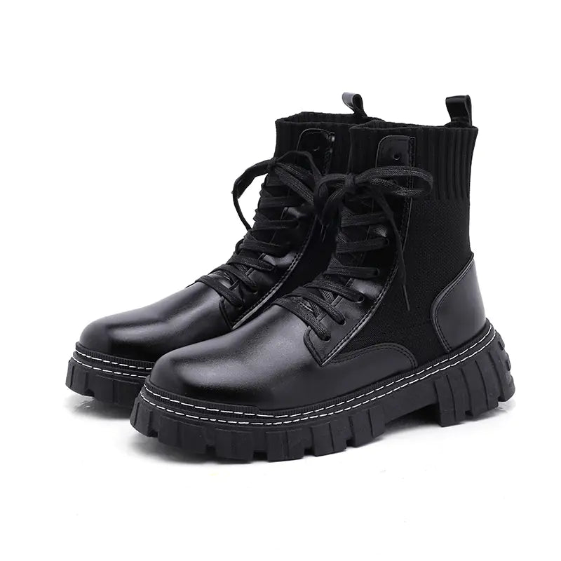 British Style High Top Platform Martin Boots