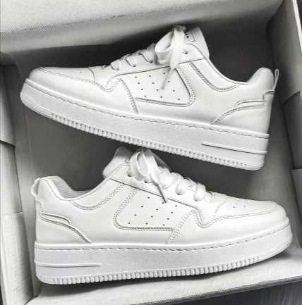 Teen Platform White Sneakers