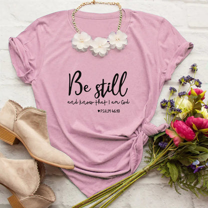 Letter T English Short Sleeve T-Shirt