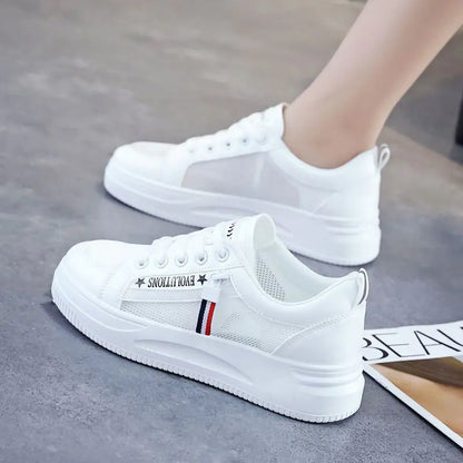 נעלי ספורט נוחות מרשת לנשים - סגנון קיץ קז'ואל