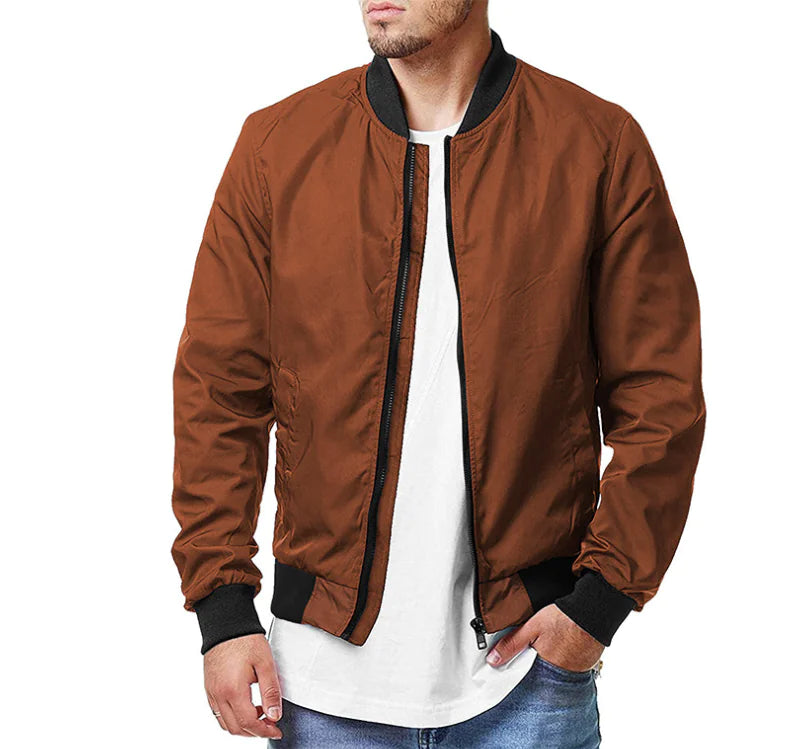 Men's Oversized Bomber Jacket for Spring and Autumn