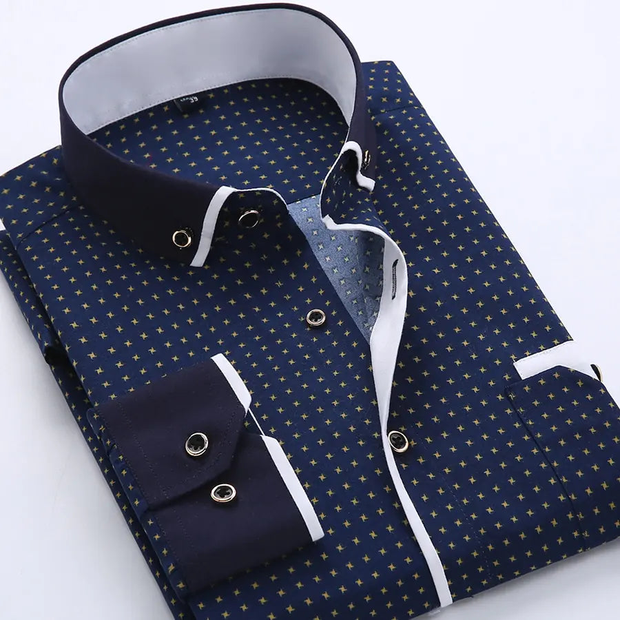 Men's Slim Fit Casual Cotton Shirts for Daily Wear
