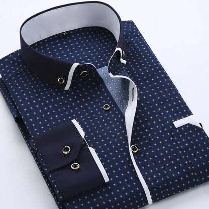 Men's Slim Fit Casual Cotton Shirts for Daily Wear