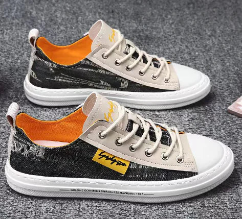 Men's Low-Top Casual Sneakers - Stylish Korean Running Shoes