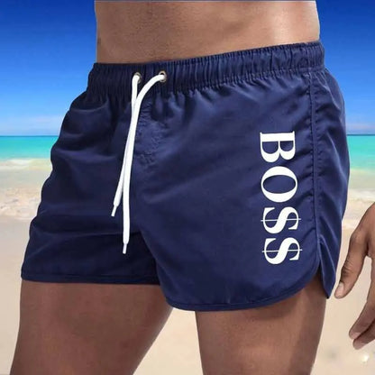 Men's Fashion Beach Shorts - Multi-Color Polyester Shorts
