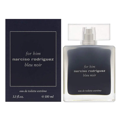 Narciso Rodriguez Bleu Noir for Men Eau de Toilette Extreme Spray 3.4 Ounce
