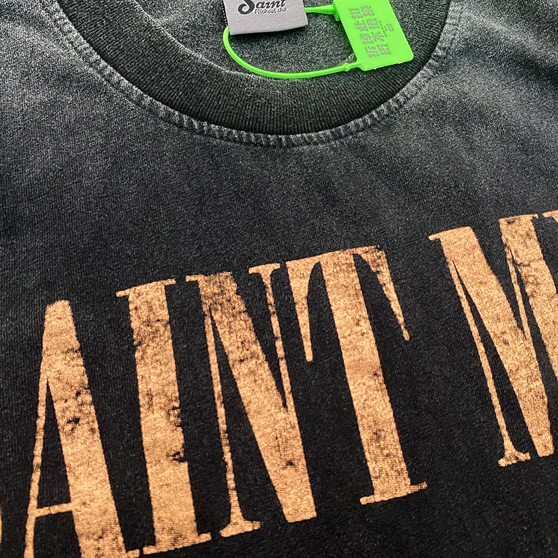 SAINT MICHAEL Vintage Heavyweight Casual T-shirt Large