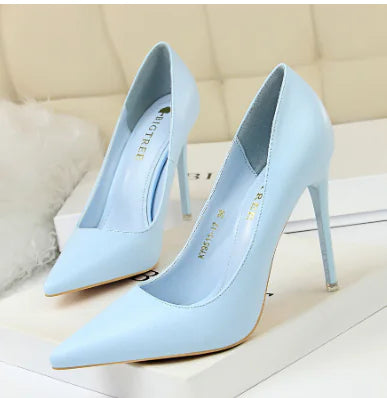 9511-17 Korean Style Slim High Heel Women's Shoes
