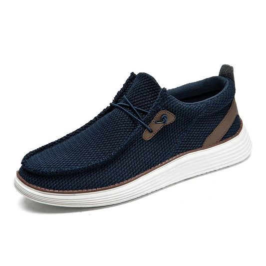 DLWKIPV Mens Loafers Slip On Sneakers Boat Walking Fashion Shoes Classcial Comfortable Stylish Lightweight Casual Shoes for Men Non-Slip Durable Home Driving Shoes Dark Blue US 12