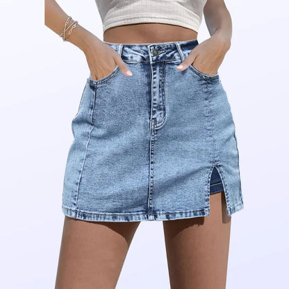 High-Grade Short Denim Skirt