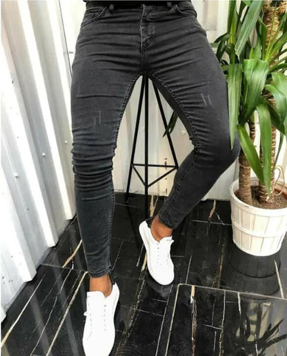 Men's Simple Stretch Skinny Jeans