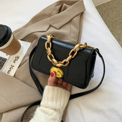 Trendy Women's Crossbody Bag with Stone Texture Design