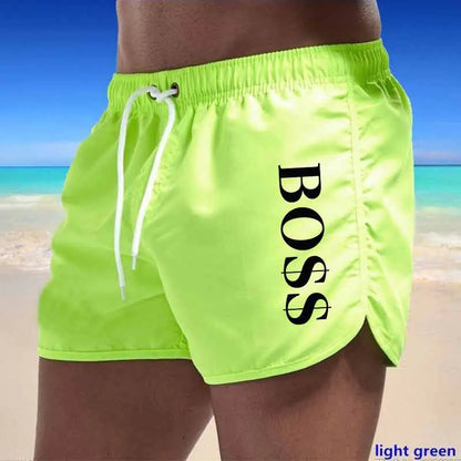 Men's Fashion Beach Shorts - Multi-Color Polyester Shorts