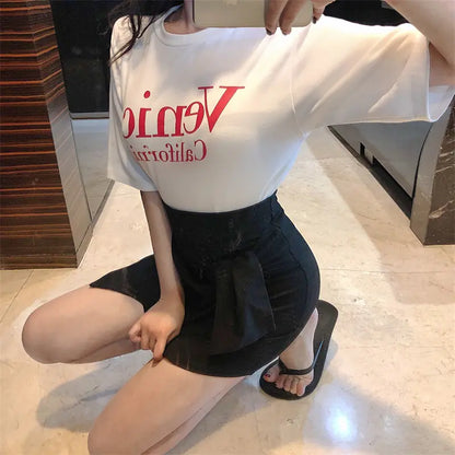 Fashion Women’s Irregular Short Skirt, Bodycon Midi Skirt