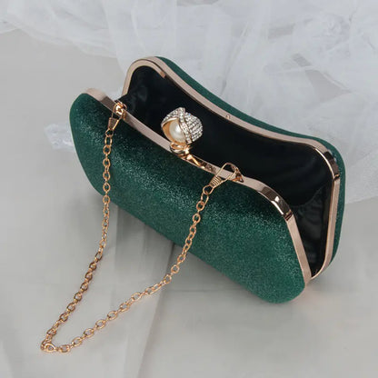 Green Shoulder Bags for Women - Luxury Designer Clutch