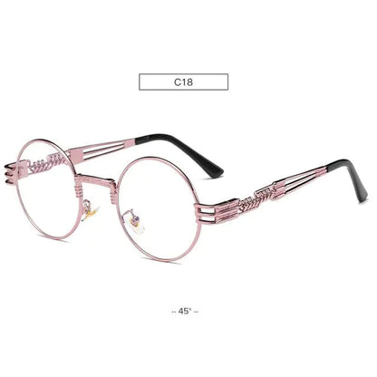 משקפי שמש עגולים עם מסגרת אביב - משקפי שמש ממתכת