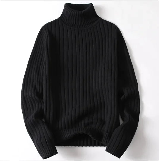 Unisex Striped Turtleneck Sweater