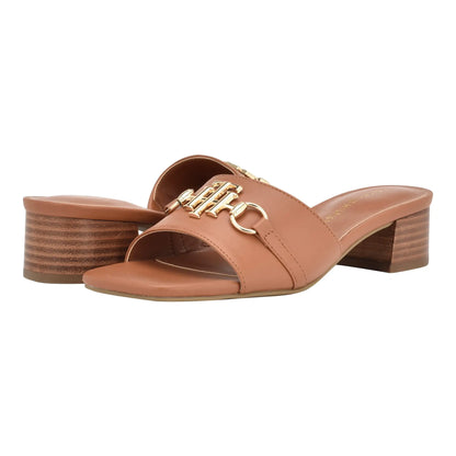 Tommy Hilfiger Womens Pippe Heeled Sandal British Tan 5