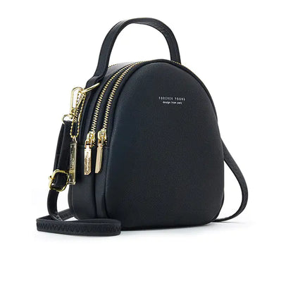 Fashion Leather Mini Backpack Purse for Women