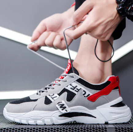 Men's Casual Sneakers with Alphabet Design