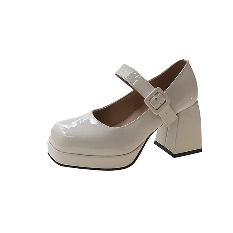 Retro Chunky Heel Mary Jane Shoes for Women 2023