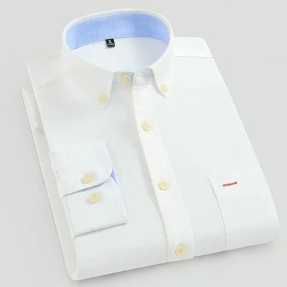 Men's Casual Solid Color Long Sleeve Shirt