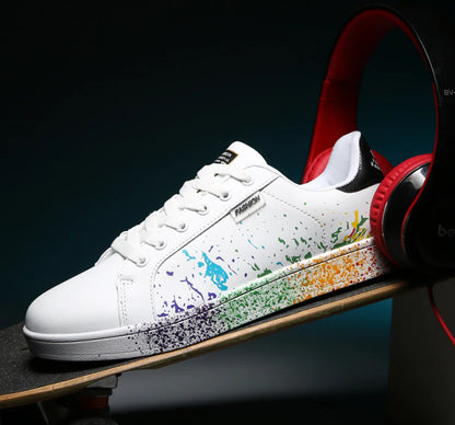 White Sneakers, Slip-Resistant Casual Shoes