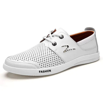Men's Genuine Leather Casual Sneakers