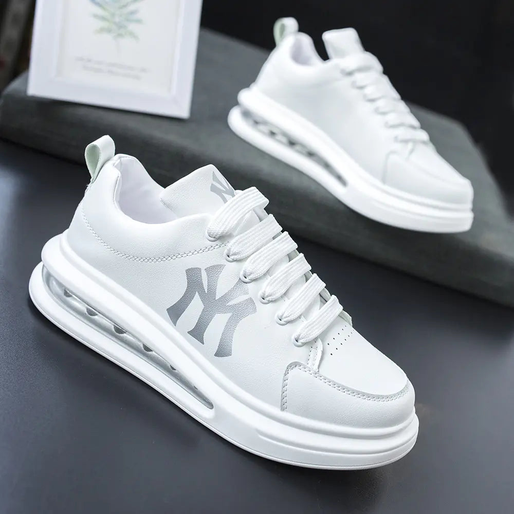 2022 Men's Casual White Sneakers - Soft Sole Couple Shoes
