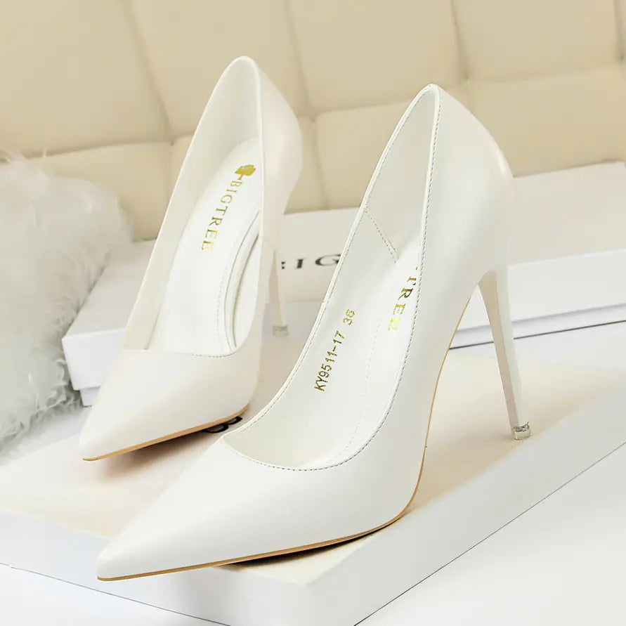 9511-17 Korean Style Slim High Heel Women's Shoes