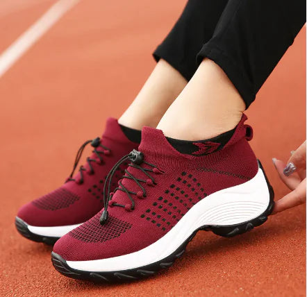 Women's Large-Size Breathable Sock Sneakers