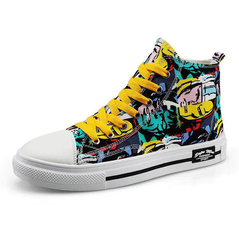 Children's High-Top Canvas Sneakers