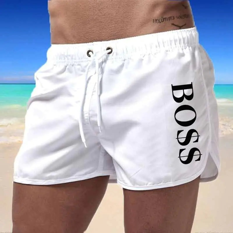 Men's Fashion Beach Shorts - Multi-Color Polyester Shorts