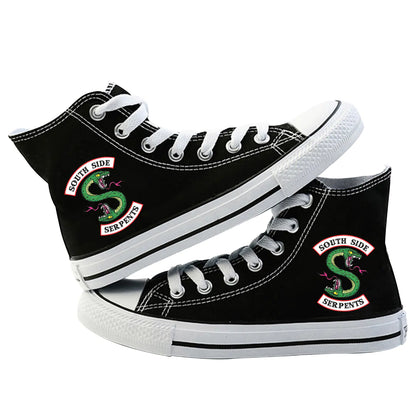 Men's Canvas High-Top Shoes - South Side Serpents Series