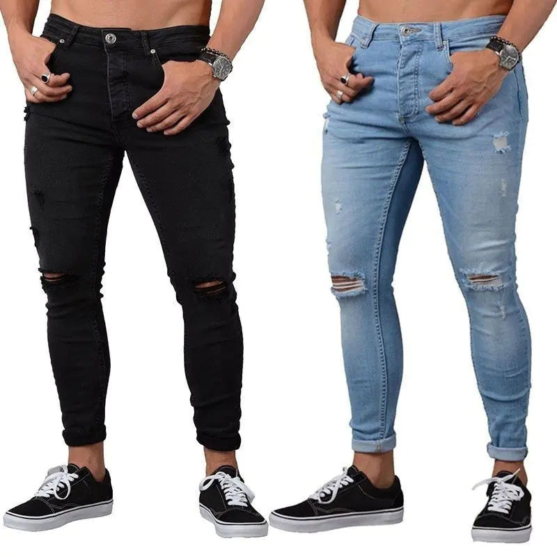 Men's Ripped Denim Jeans