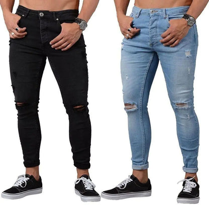 Men's Ripped Denim Jeans