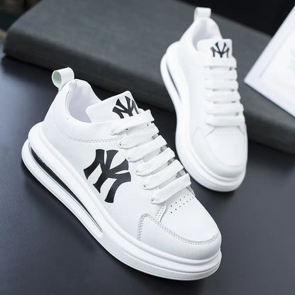 2022 Men's Casual White Sneakers - Soft Sole Couple Shoes