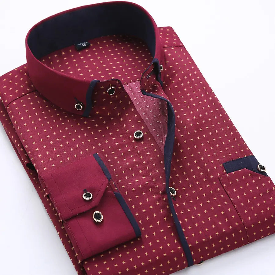 Men's Slim Fit Casual Cotton Shirts for Daily Wear