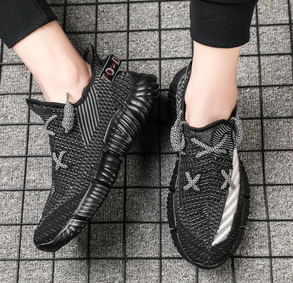 Reflective Yeezy Sneakers - Breathable Running Shoes