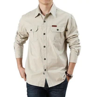 Men's Fashion Long Sleeve Casual Shirt for Daily Wear