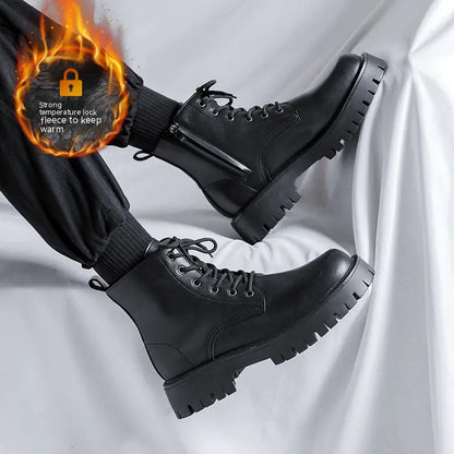 Men's New High-Top Leather Boots