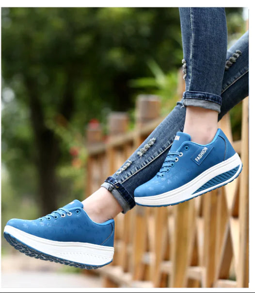 Thick-Soled Rocking Shoes for Casual Sports and Travel